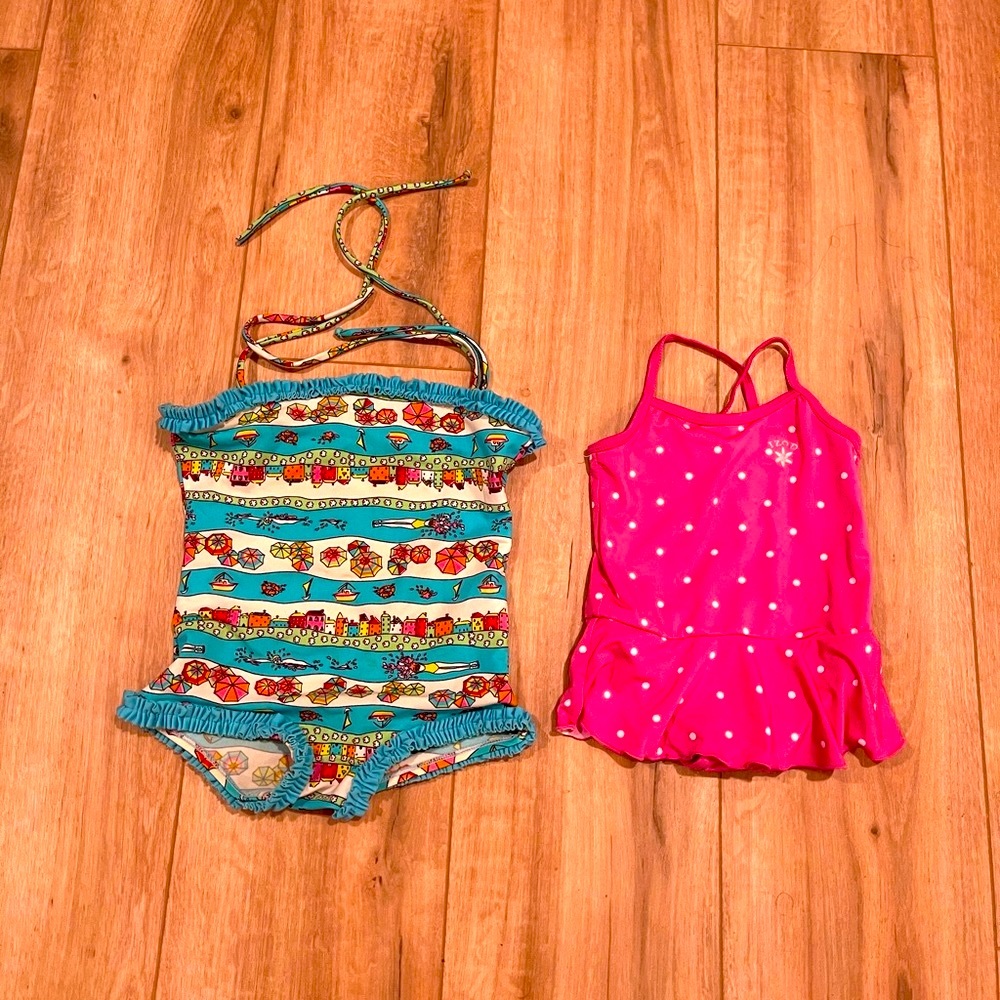Baby/Toddler  Swimsuit lot Sz 24 months 3 pieces